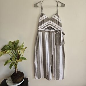 Express Striped Midi Dress Sz 4